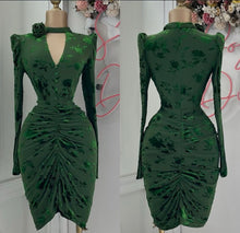 Load image into Gallery viewer, Green rose dress
