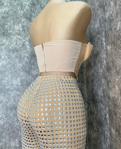 Vogue glam corset pants set