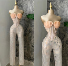 Load image into Gallery viewer, Vogue glam corset pants set
