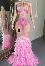Load image into Gallery viewer, Myra feather dress (PINK)
