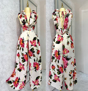 Bloom luxury drape jumpsuit