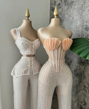 Load image into Gallery viewer, Vogue glam corset pants set

