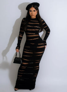 Find Your Love Mesh Maxi Dress