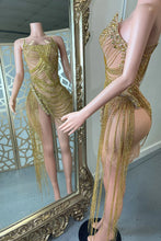 Load image into Gallery viewer, Diamanté tassel dress
