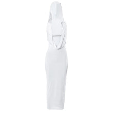 Load image into Gallery viewer, Hooded drape maxi dress
