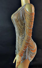 Load image into Gallery viewer, Alpha diamanté tassel dress
