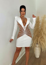 Load image into Gallery viewer, Time To Celebrate Rhinestone Mini Dress
