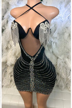 Load image into Gallery viewer, Star Lifestyle Rhinestone Mini Dress
