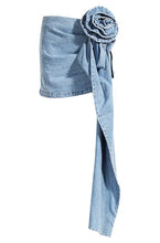 Load image into Gallery viewer, Denim bow skirt
