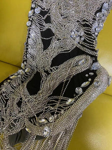 Diamanté tassel dress